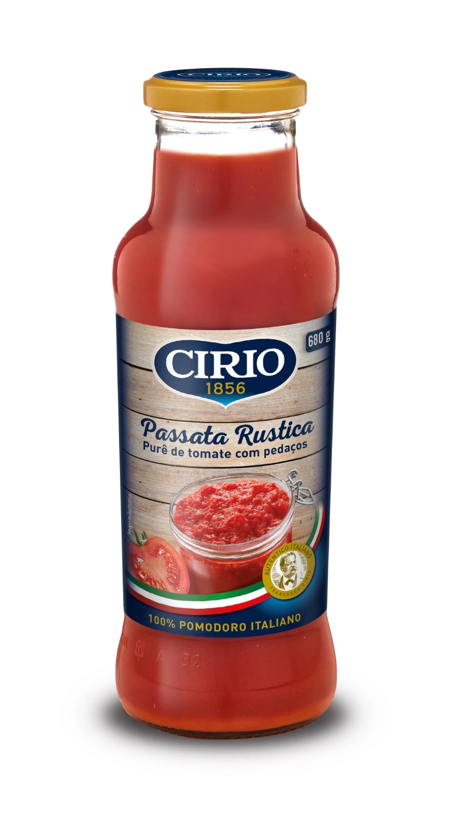 Passata Rustica Cirio - Fardo com 12 unidades de 680g